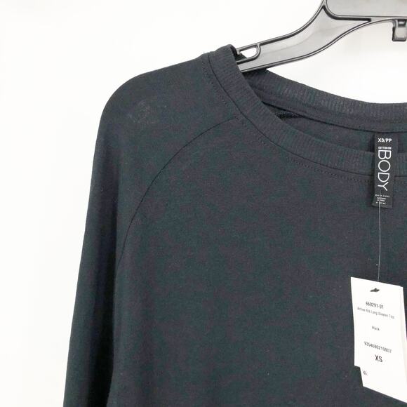 COTTON ON BODY Women's Active Rib Long Sleeve Top Black XS Relaxed Fit NWT - Picture 5 of 13